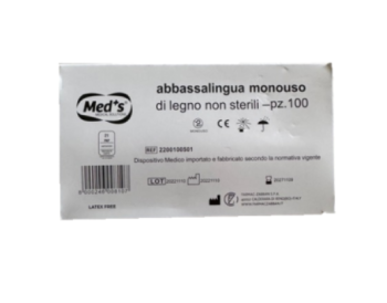 Abbassalingua in legno non sterile conf. 100 pezzi - Med's