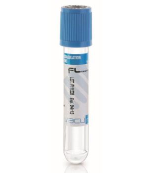 FL Medical Vacumed provetta 13 x 75 mm con sodio citrato 3,8% x 3,6 ml tappo azzurro sterile 100 pezzi
