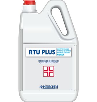 INTERCHEM RTU PLUS disinfettante pronto uso battericida, funghicida, virucida 5 litri