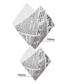 Portapanino - sacchetti aperti in carta antigrasso stampa giornale 17 x 18 cm 500 pezzi