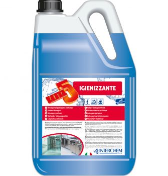 Detersivo per pavimenti igienizzante-Interchem Uni 5 igienizzante-5 litri 