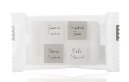 Saponetta imbustata in plastica 12 grammi Neutra GFL cosmetics 