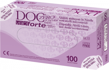 GARDENING DOC ZERO VELO FORTE Guanto in nitrile senza polvere conf. 100 pezzi