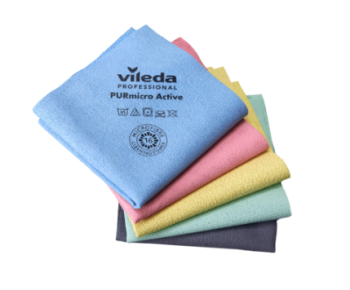 Vileda panno PURmicro Active verde 35×38 cm conf. 5 pezzi