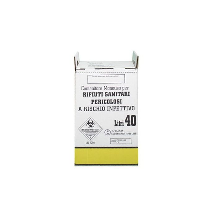 Contenitore per rifiuti sanitari speciali in cartone 40 litri