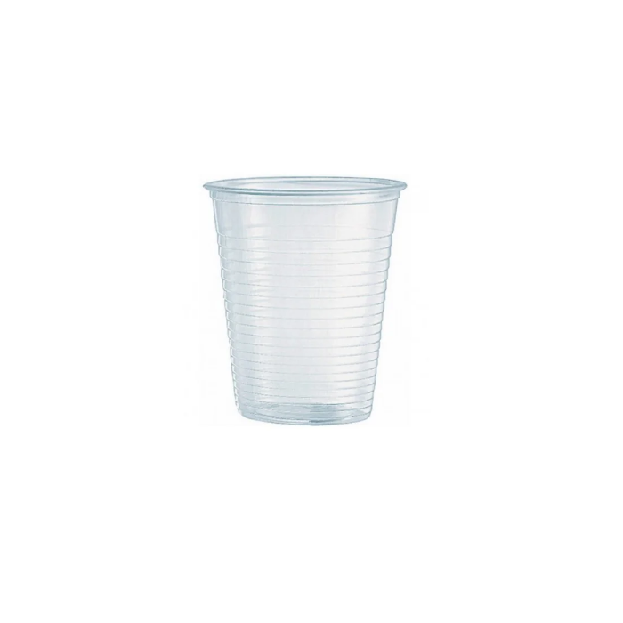 Bicchiere 166 cc monouso in plastica trasparente confezione 100 pezzi