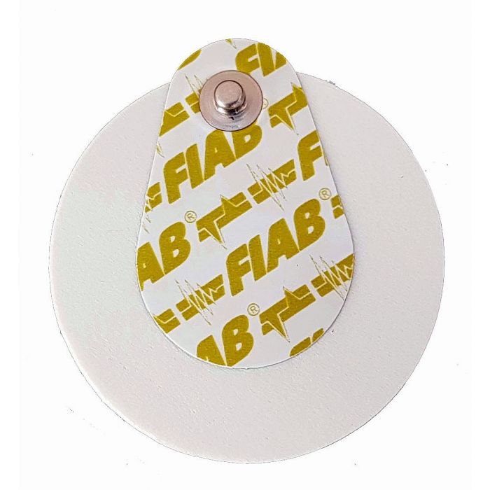 Fiab F2017 Elettrodo monousoEcg Ø 50 mm connessione a clip decentrata per adulti conf. 50 pezzi