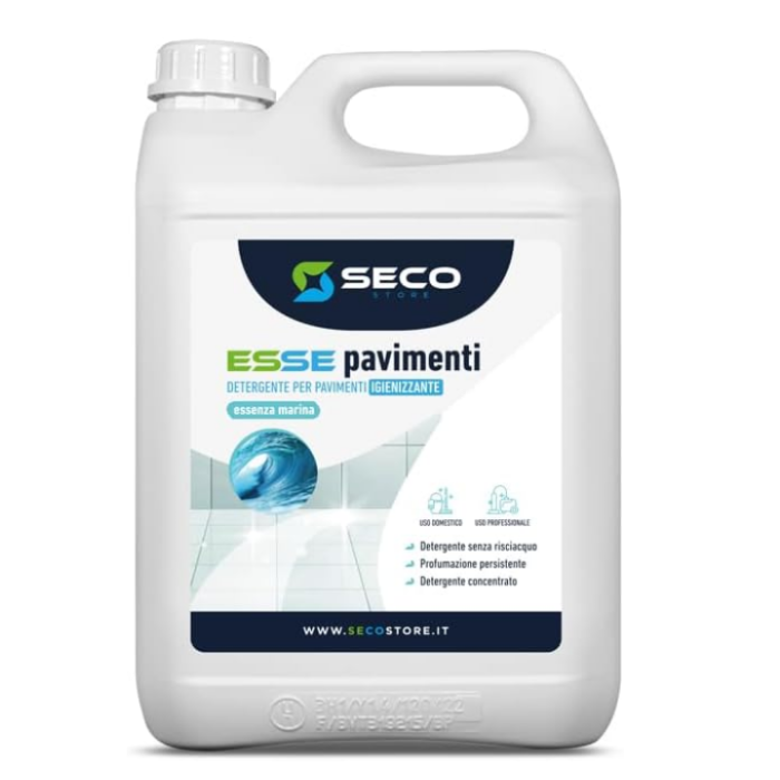 Secostore ESSE BREZZA MARINA detergente per pavimenti concentrato igienizzante 5 litri