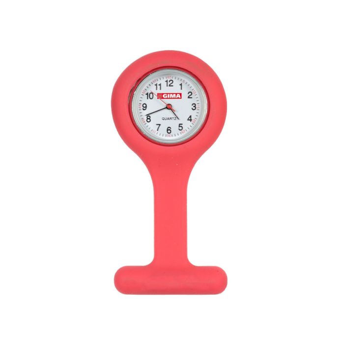 Orologio per infermiere colore rosso rotondo Gima