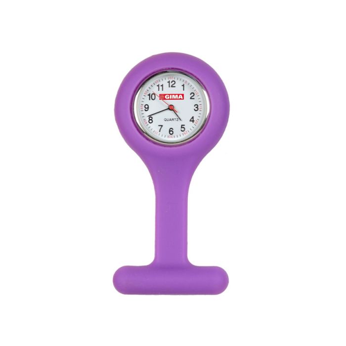 Orologio per infermiere colore viola rotondo Gima