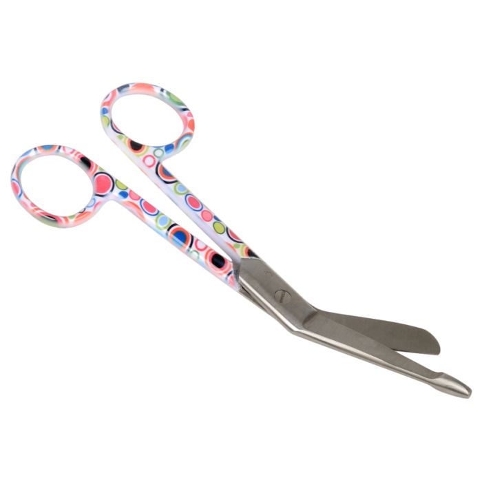 Forbici per bende in acciaio inox 14 cm fantasia bolle Gima