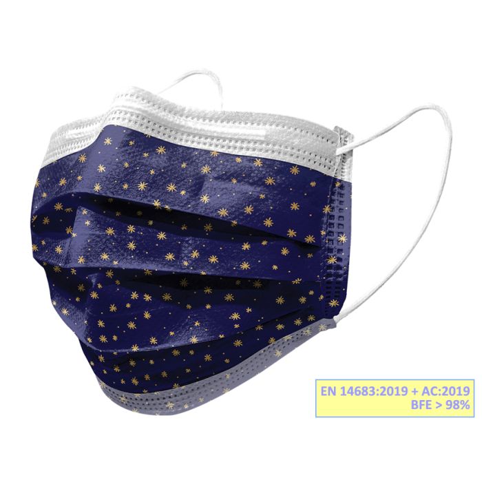 Mascherine Chirurgiche filtranti IIR stars adulti Gisafe Gima Conf. 10 pezzi