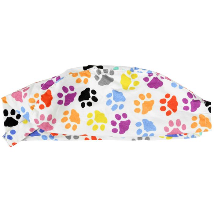 Cappellino chirurgico sala operatoria fantasia impronte taglia M Gima