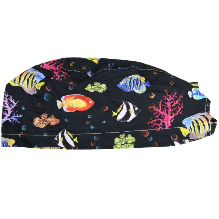 Cappellino chirurgico sala operatoria fantasia reef taglia M Gima