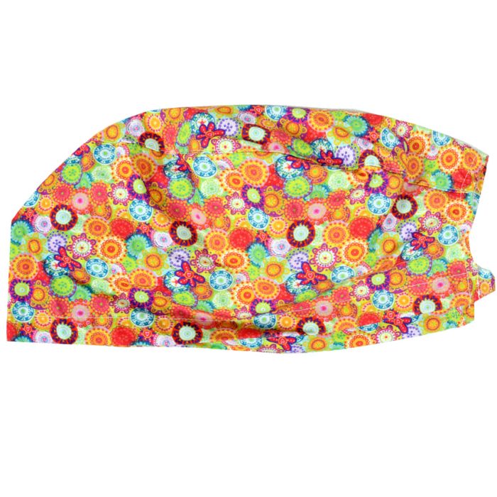 Cappellino chirurgico sala operatoria fantasia colori aglia M Gima