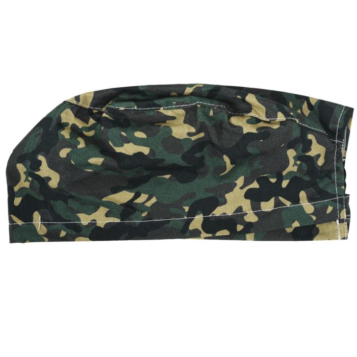 Cappellino chirurgico sala operatoria fantasia militare verde taglia M Gima