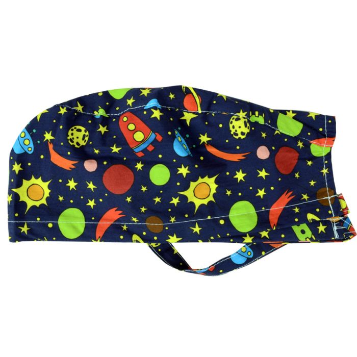 Cappellino chirurgico sala operatoria fantasia spazio taglia M Gima