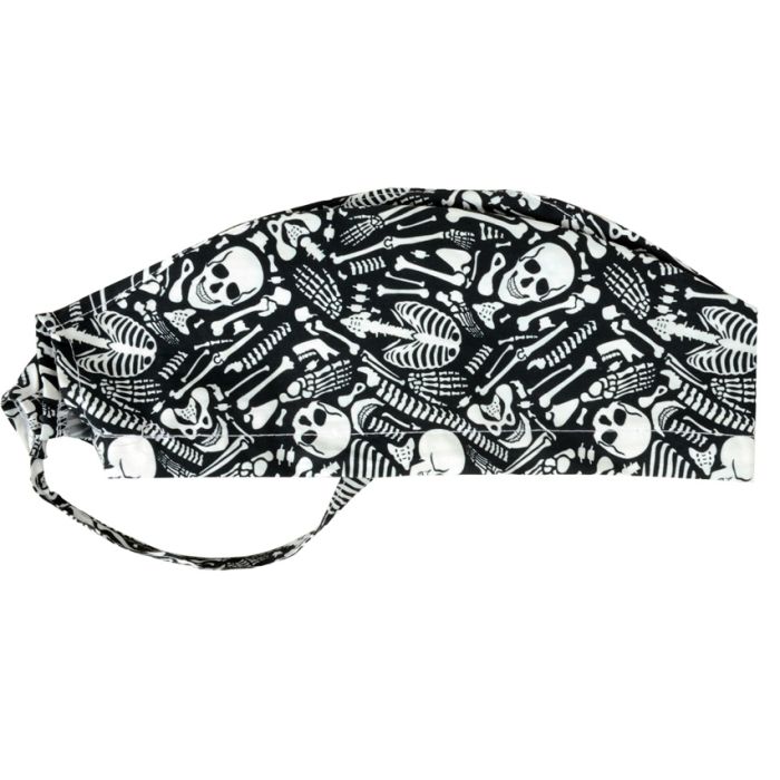 Cappellino chirurgico sala operatoria fantasia scheletro taglia M Gima