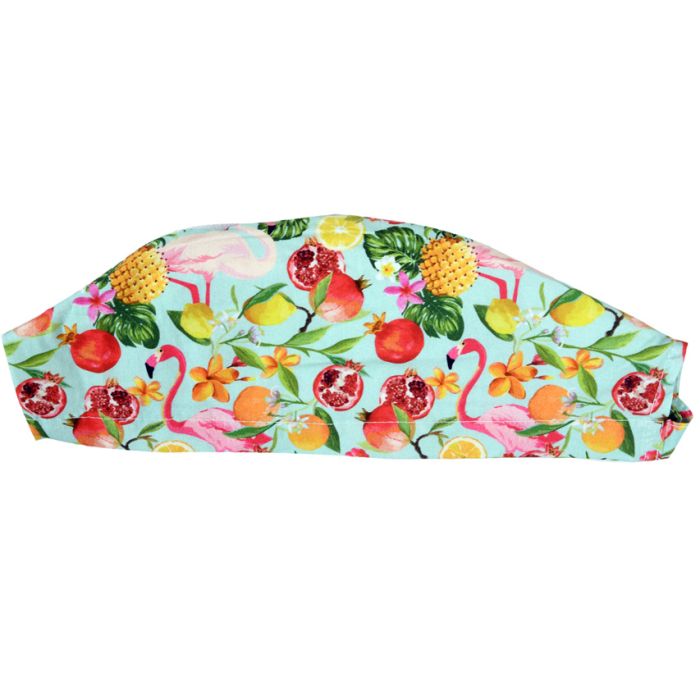 Cappellino chirurgico sala operatoria fantasia Fenicotteri taglia L Gima