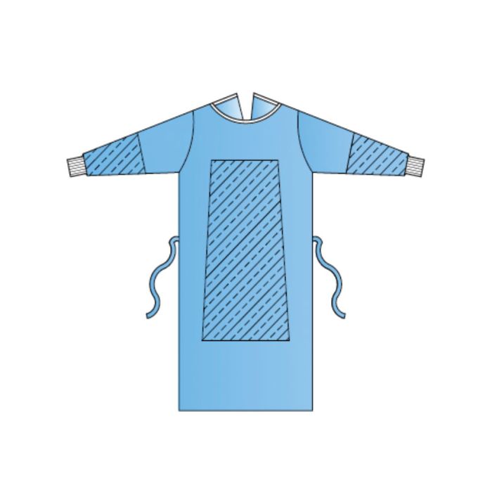 Camice chirurgico sterile rinforzato 35 g/m2 taglia L Gima conf. 30 pezzi