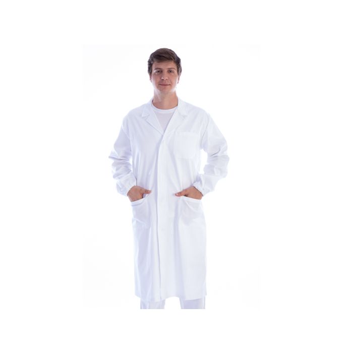  Camice medico unisex con bottoni automatici cotone/poliestere taglia XXXL bianco Gima