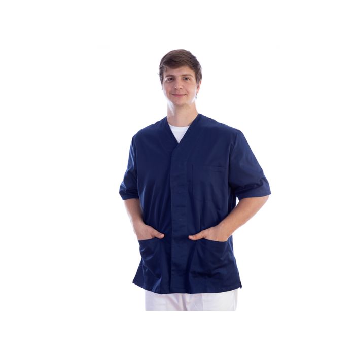Casacca con bottoni blu in cotone/poliestere unisex taglia XS Gima