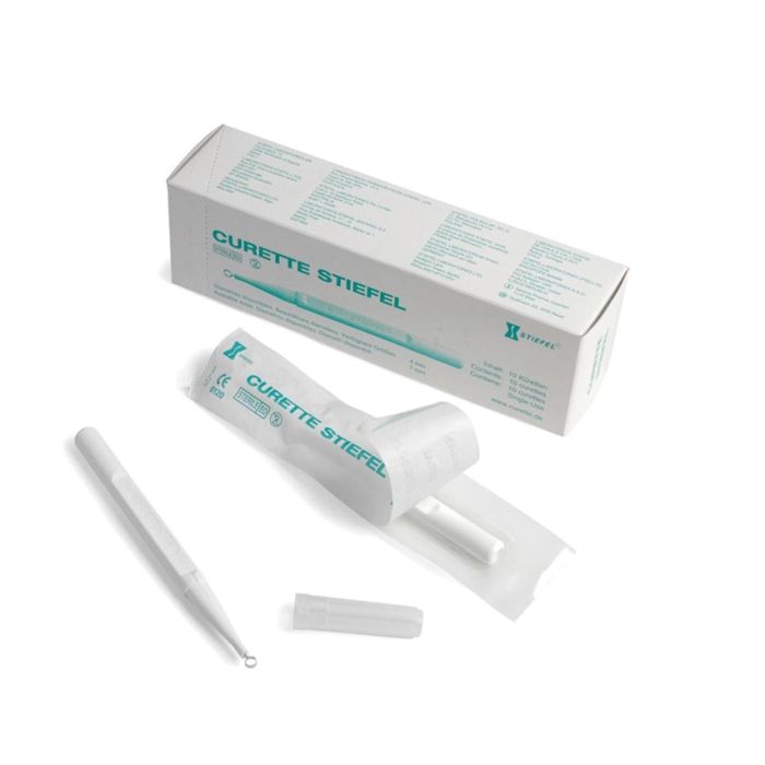 Curette Stiefel dermatologiche diametro 4 mm conf. 10 pezzi