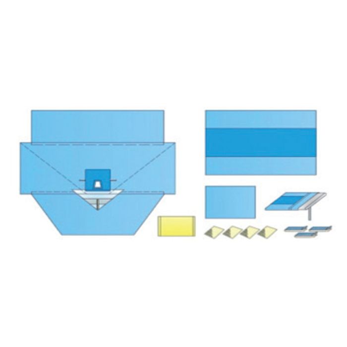 Set chirurgico ginecologico universale, sterile conf. 8 pezzi