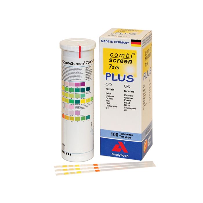 Strisce urine per test visivo Combi screen 7SYS, 7 parametri, conf. 100 pezzi