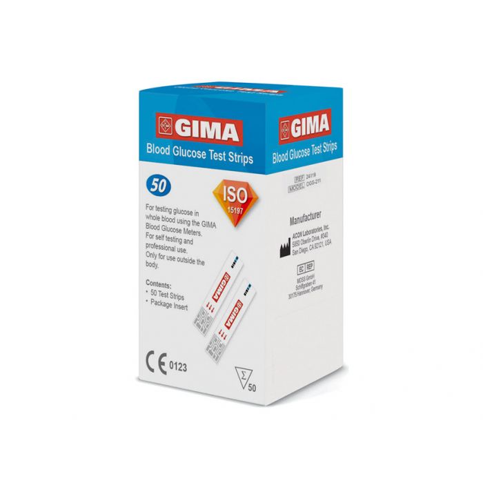 Strisce reattive al glucosio per autodiagnosi-Vari formati-Gima