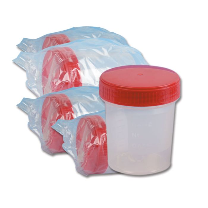 CONTENITORE URINE 120 ml - camera bianca ISO8 Gima conf. 250 pezzi