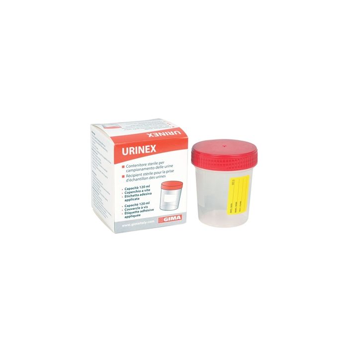 Contenitore sterile per urine scatola singola 120 ml Gima conf. 100 pezzi