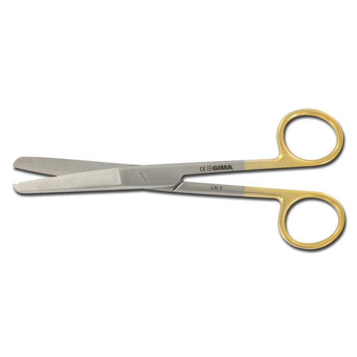 FORBICI RETTE IN TUGSTENO PUNTE SMUSSE 14,5 cm Gima