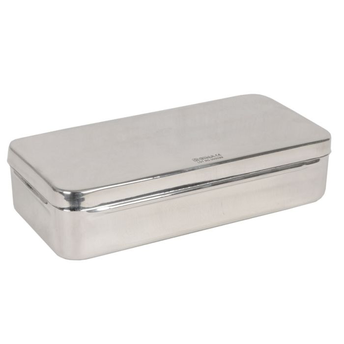 SCATOLA PORTASTRUMENTI IN ACCIAIO INOX 25x12x6 cm