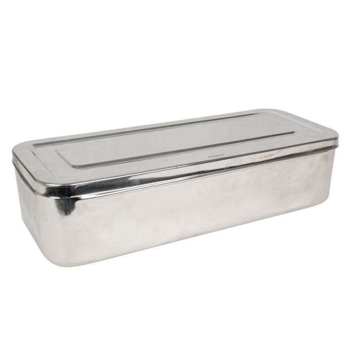 SCATOLA PORTASTRUMENTI IN ACCIAIO INOX 50x20x10 cm
