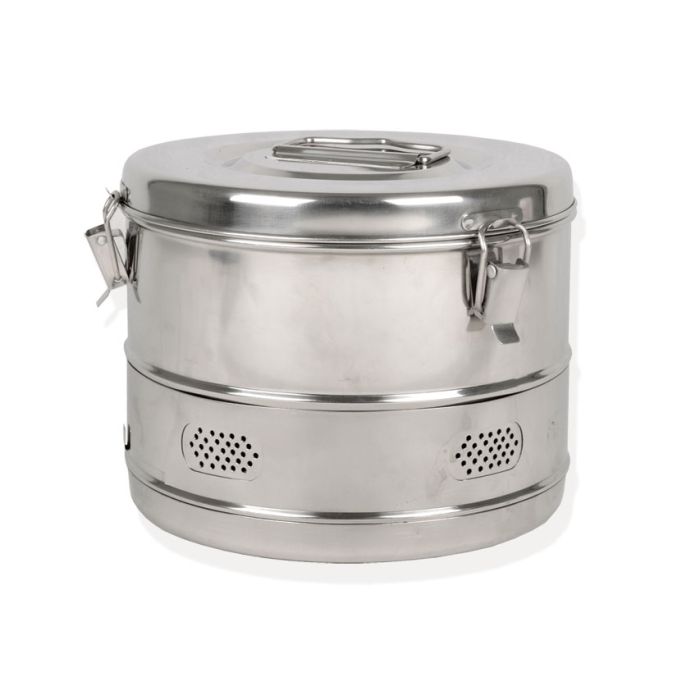 Drum cilindrico per sterilizzazione diametro 240 x h 190 mm Gima