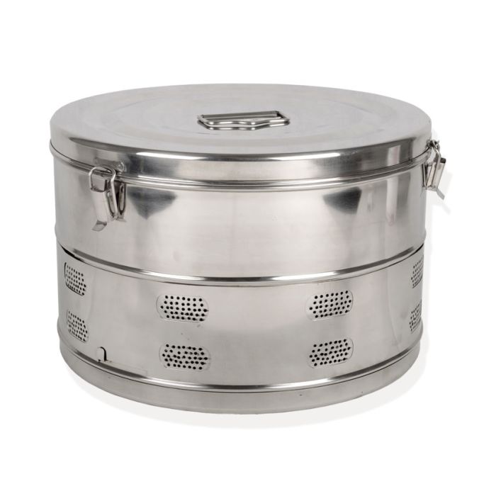 Drum cilindrico per sterilizzazione diametro 390 x h 250 mm Gima