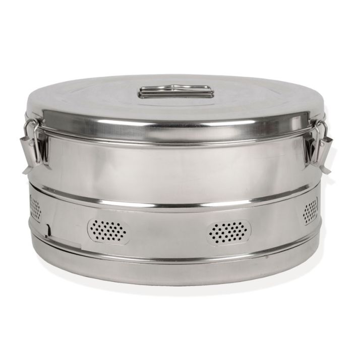 Drum cilindrico per sterilizzazione diametro 340 x h 180 mm Gima