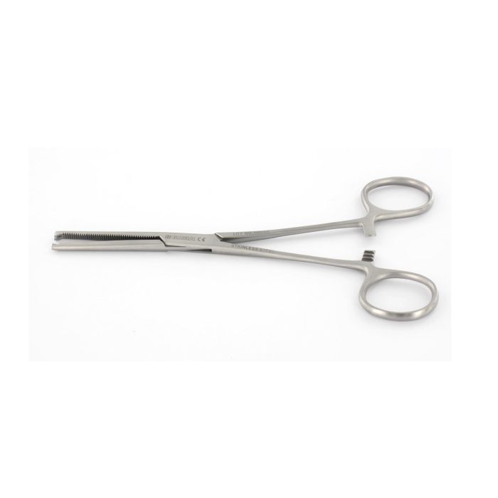 PINZA KOCHER CHIRURGICA retta in acciaio inox misura 16 cm 1x2 denti