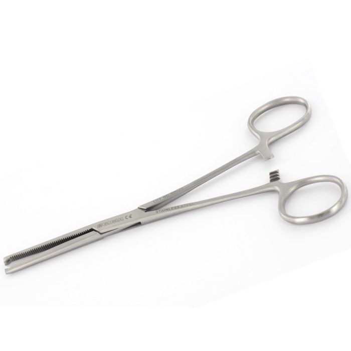 PINZA KOCHER CHIRURGICA retta in acciaio inox misura 20 cm 1x2 denti