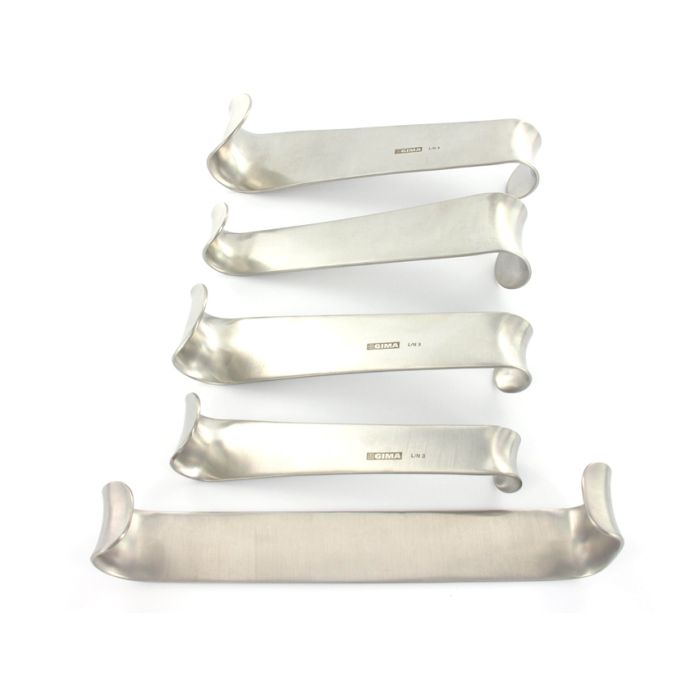 RETRATTORI ROUX kit da 5 pezzi in acciaio inox 