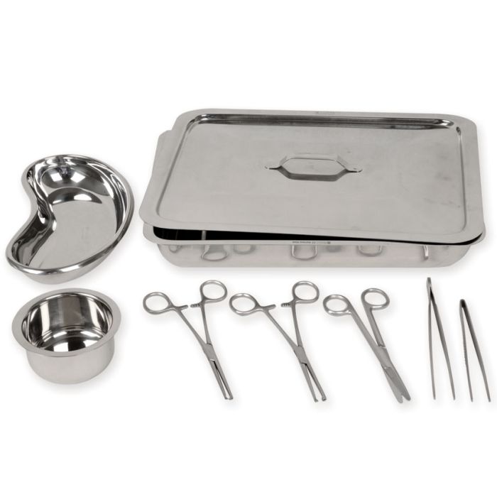 SET FERRI PER MEDICAZIONE kit composto da 8 pezzi in acciaio inox