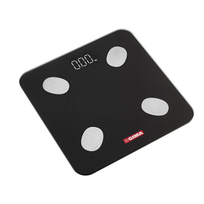 BILANCIA BODY FAT GIMAFIT con APP GIMA e Bluetooth nera 