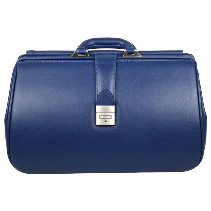 BORSA "KANSAS" SKAY - borsa per medico in  pelle blu elettrico 