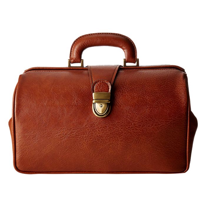 BORSA "TEXAS SKAY" - borsa per medico in pelle color cognac