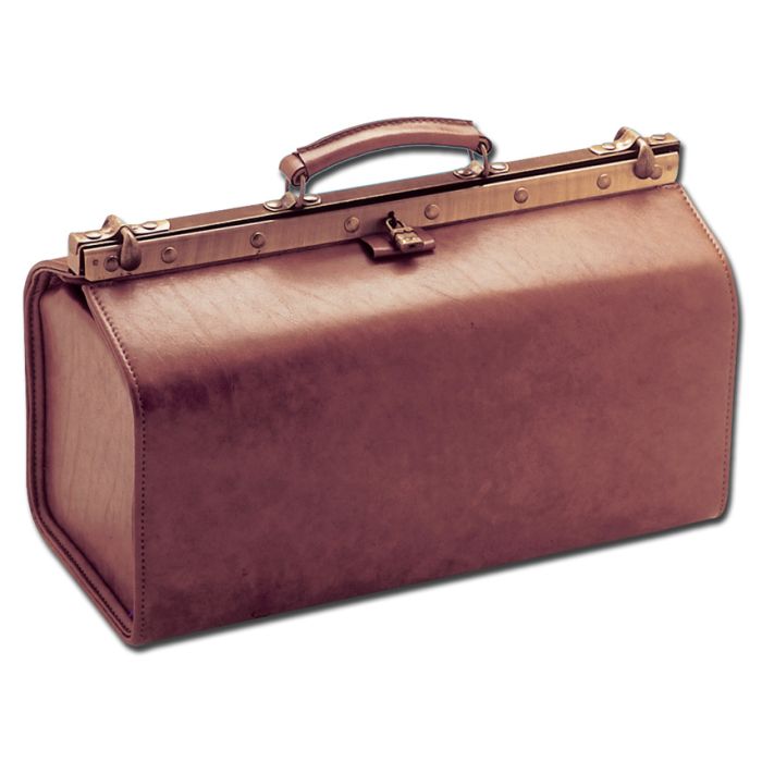 BORSA "GRANDE POLUS SKAY" - borsa in pelle per medico color cognac 