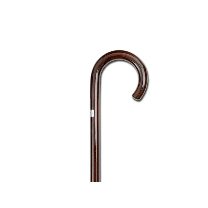 BASTONE IN LEGNO "GIOTTO" manico curvo da donna 