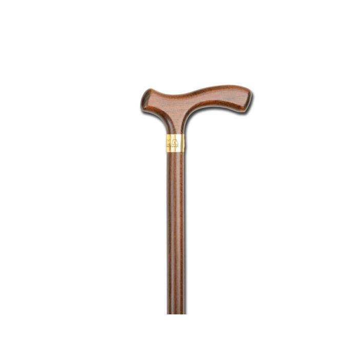 BASTONE IN LEGNO "RAFFAELLO" manico a T da donna 