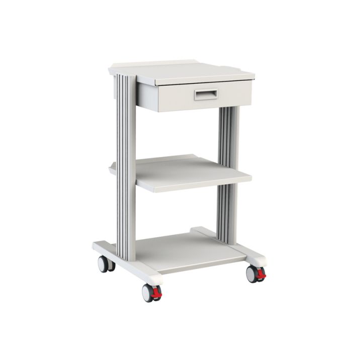 CARRELLO SMART 2 ripiani 40x36 cm con base e cassetto