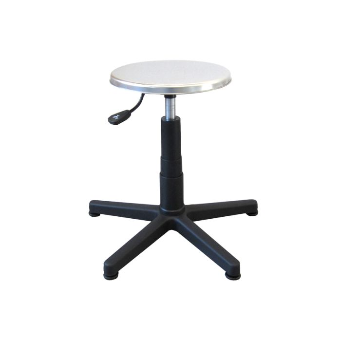 SGABELLO sedile inox con piedini 